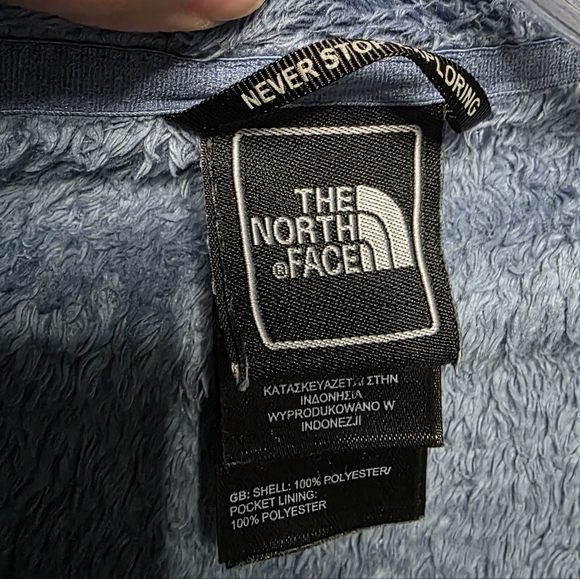 The North Face Soft Blue Osito Fleece Jacket Size Small - Picture 3 of 6